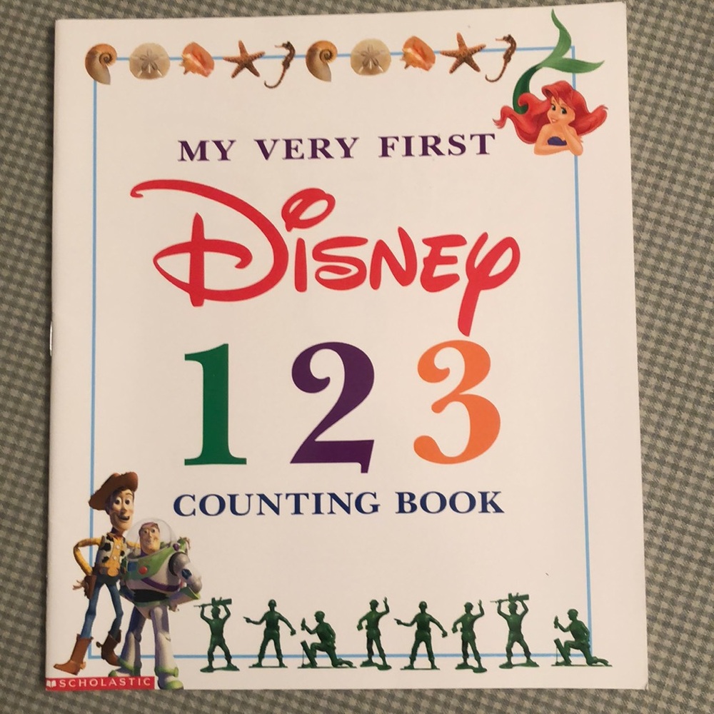 NWOT - MY VERY FIRST COUNTING BOOK DISNEY 1 2 3 SCHOLASTIC EDUCATIONAL - #295